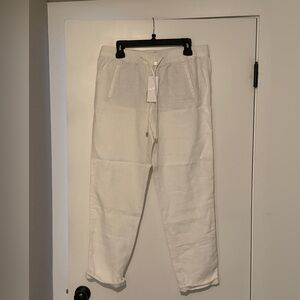 Lilly Pulitzer Cream Ankle Pants with Drawstring